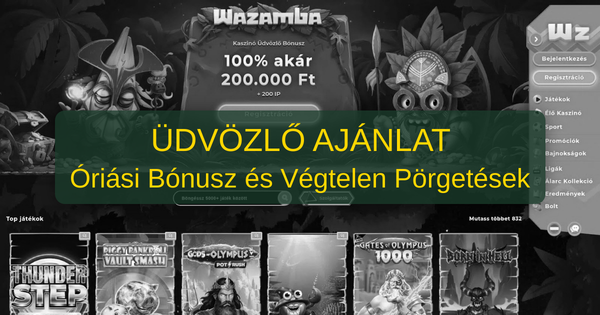 Wazamba Casino welcome bonus
