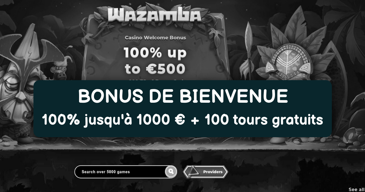 Wazamba Casino welcome bonus