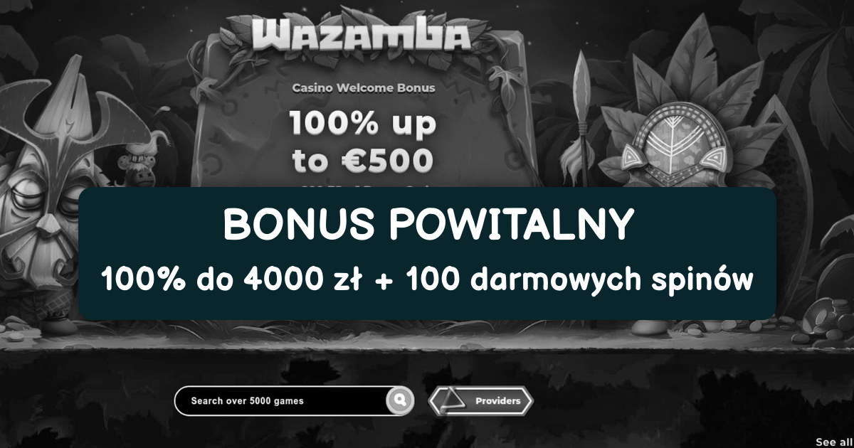 Wazamba Casino welcome bonus
